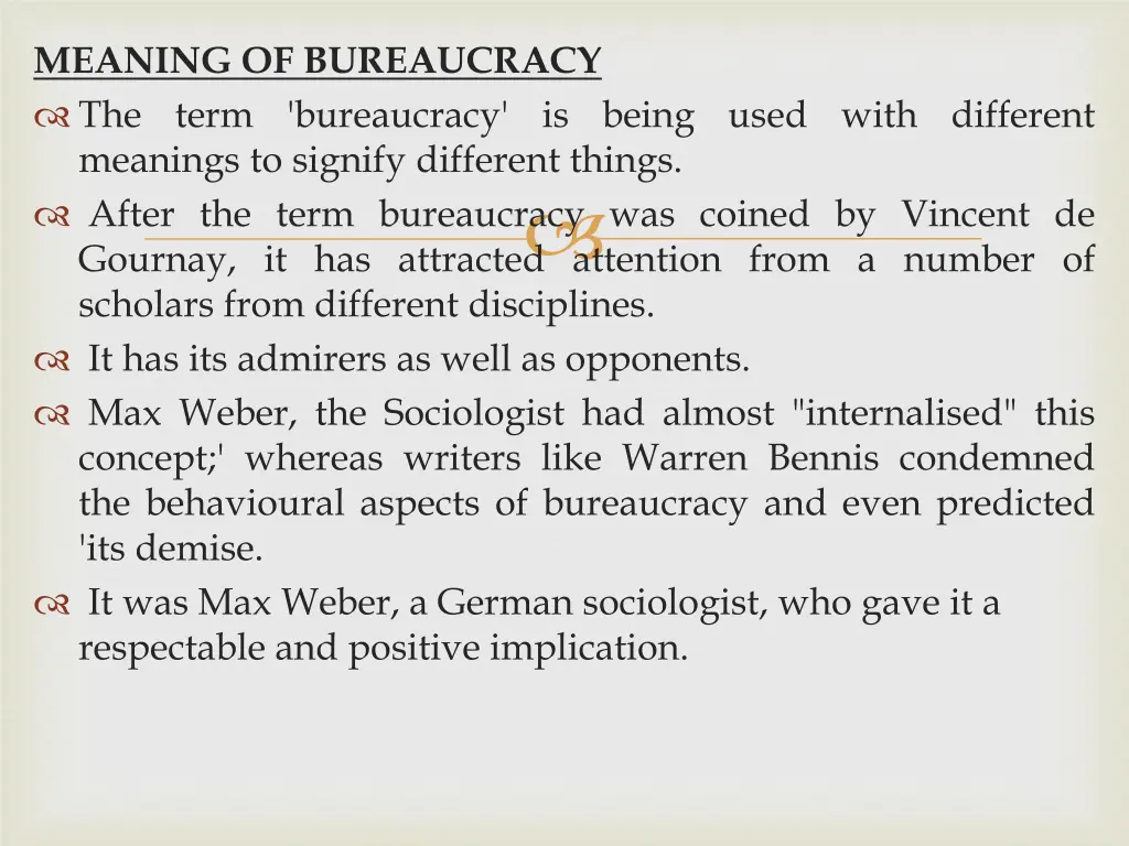 meaning of bureaucracy the term bureaucracy