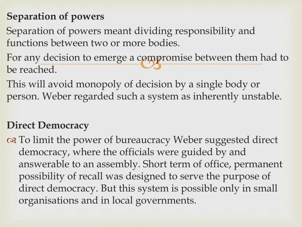 separation of powers separation of powers meant