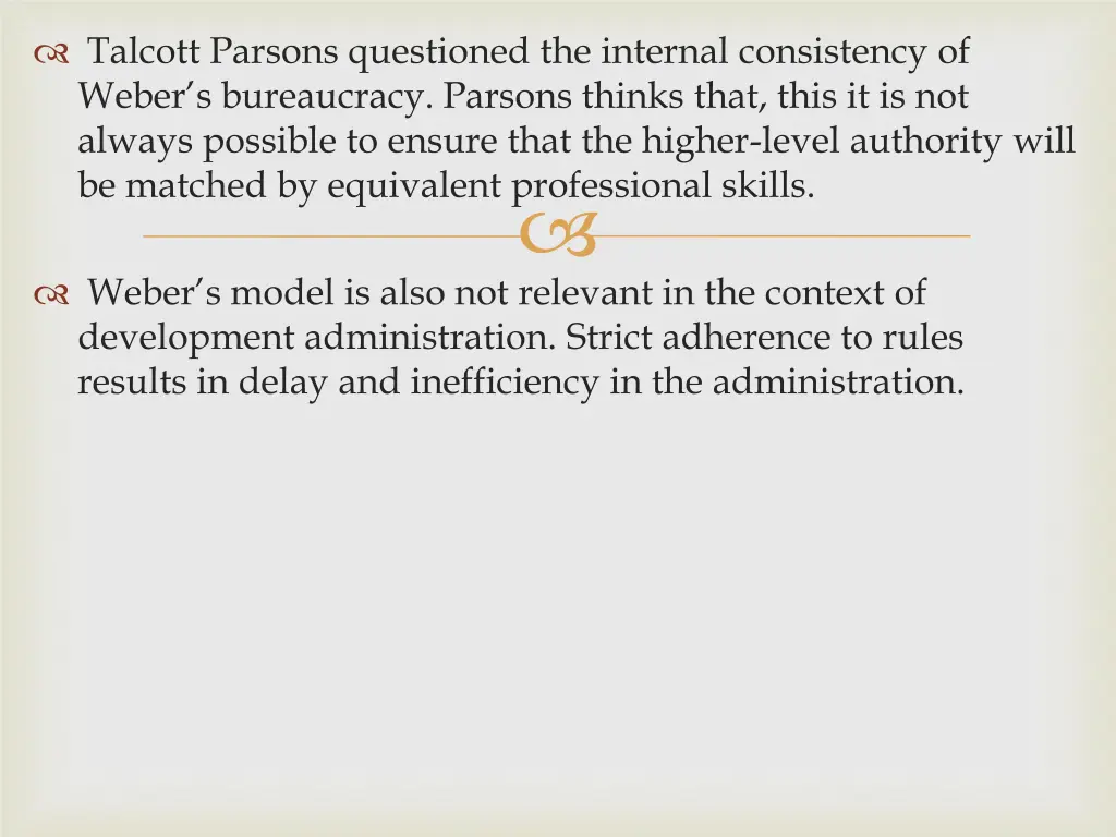 talcott parsons questioned the internal