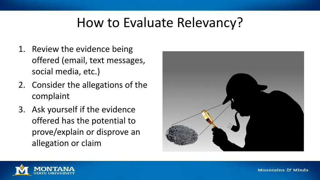 how to evaluate relevancy