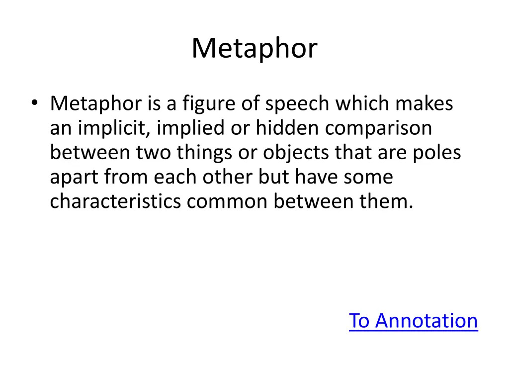 metaphor