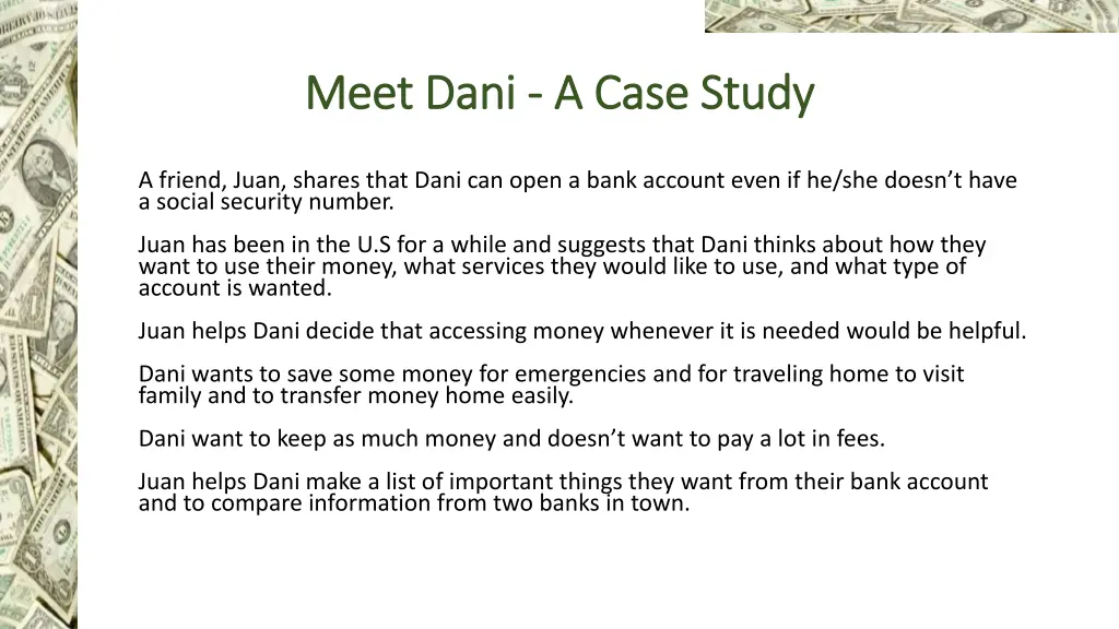 meet dani meet dani a case study a case study 1