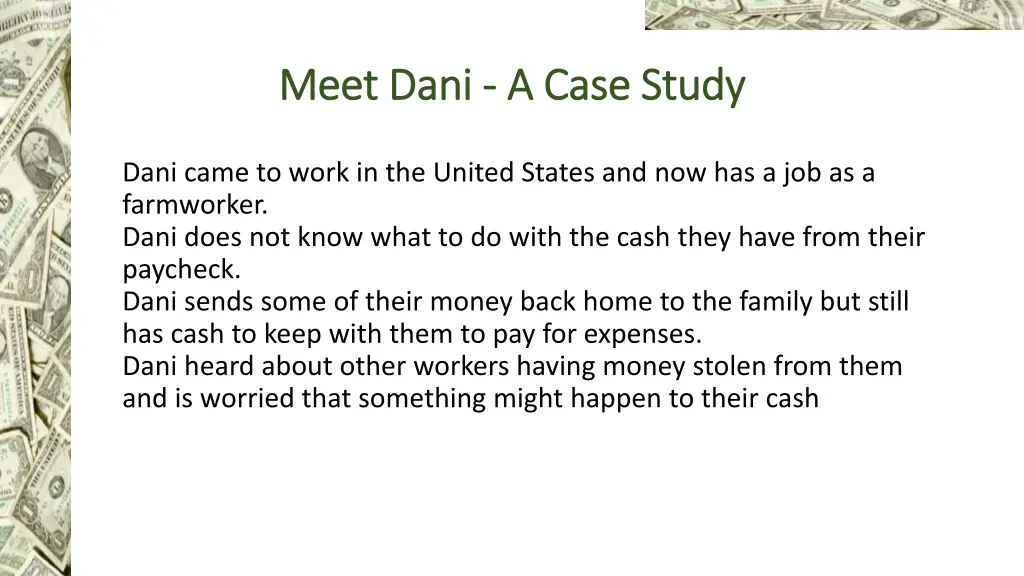 meet dani meet dani a case study a case study