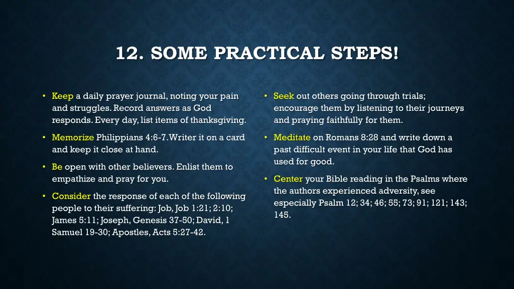 12 some practical steps