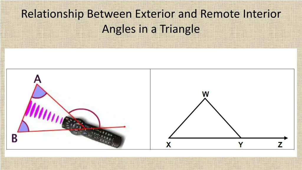 relationship between exterior and remote interior 1