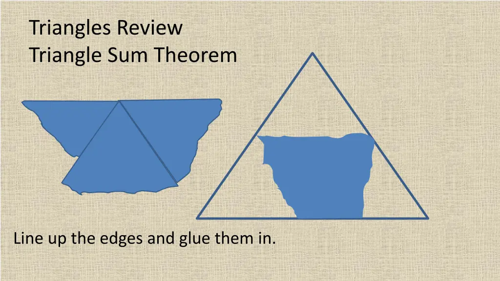 triangles review triangle sum theorem 1