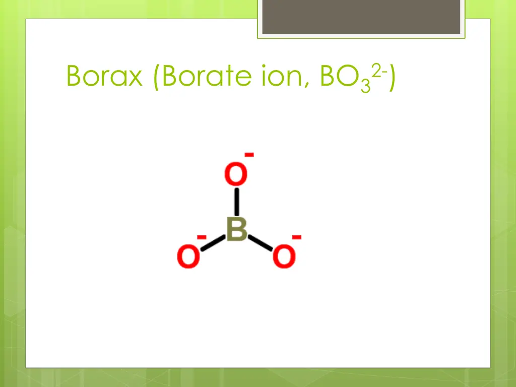 borax borate ion bo 32