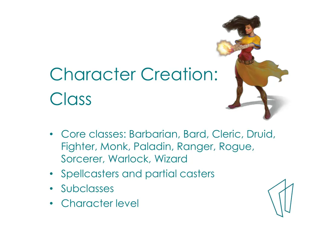 character creation class