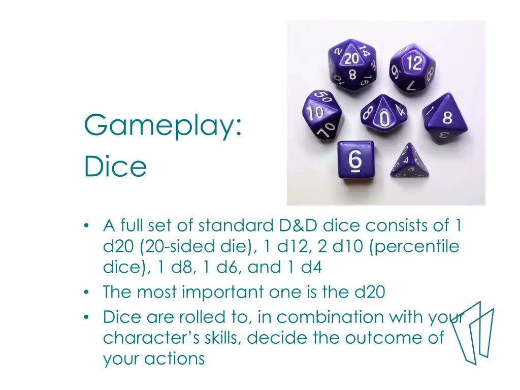 gameplay dice