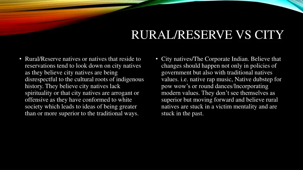 rural reserve vs city