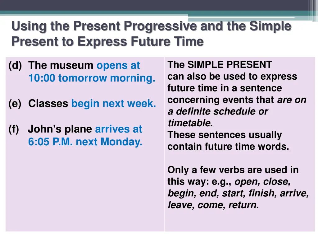 using the present progressive and the simple 1