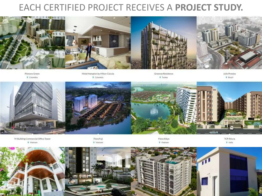 each certified project receives a project study