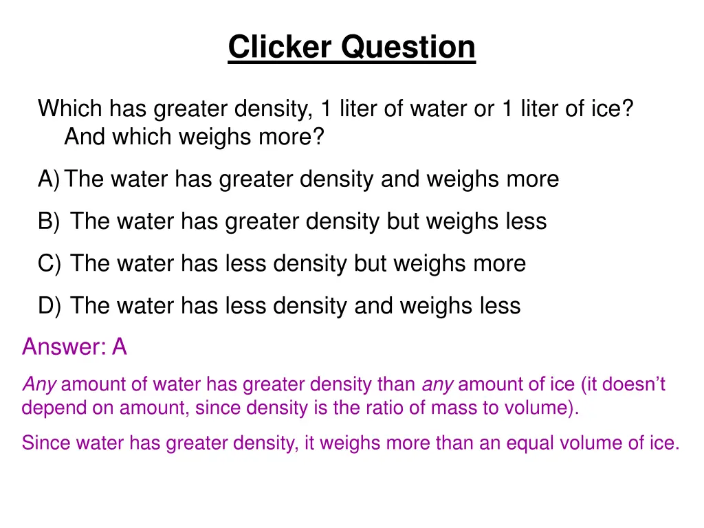 clicker question