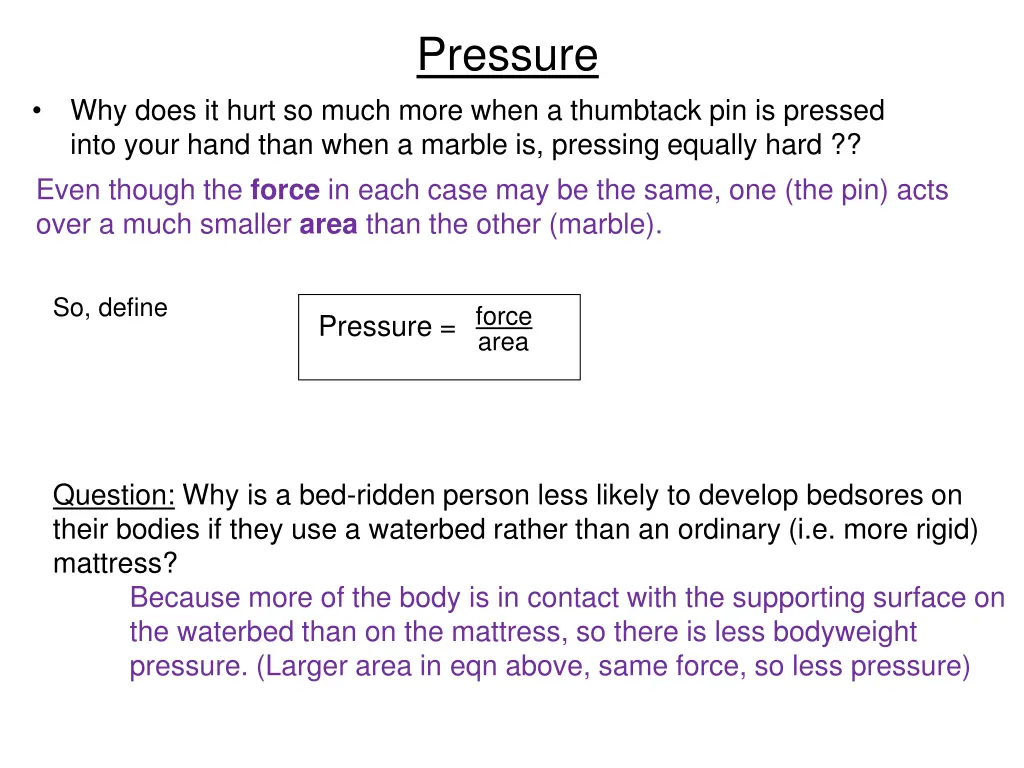 pressure