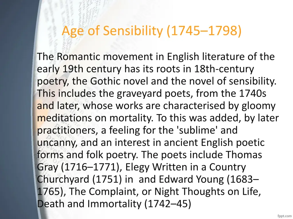 age of sensibility 1745 1798 2