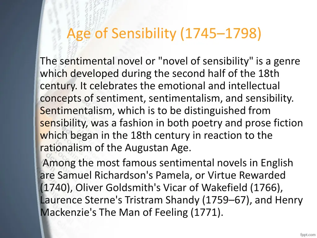 age of sensibility 1745 1798 3