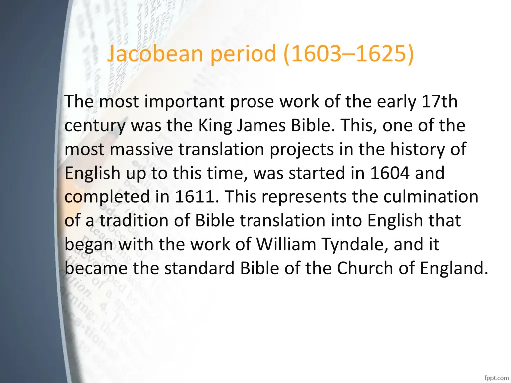 jacobean period 1603 1625 4