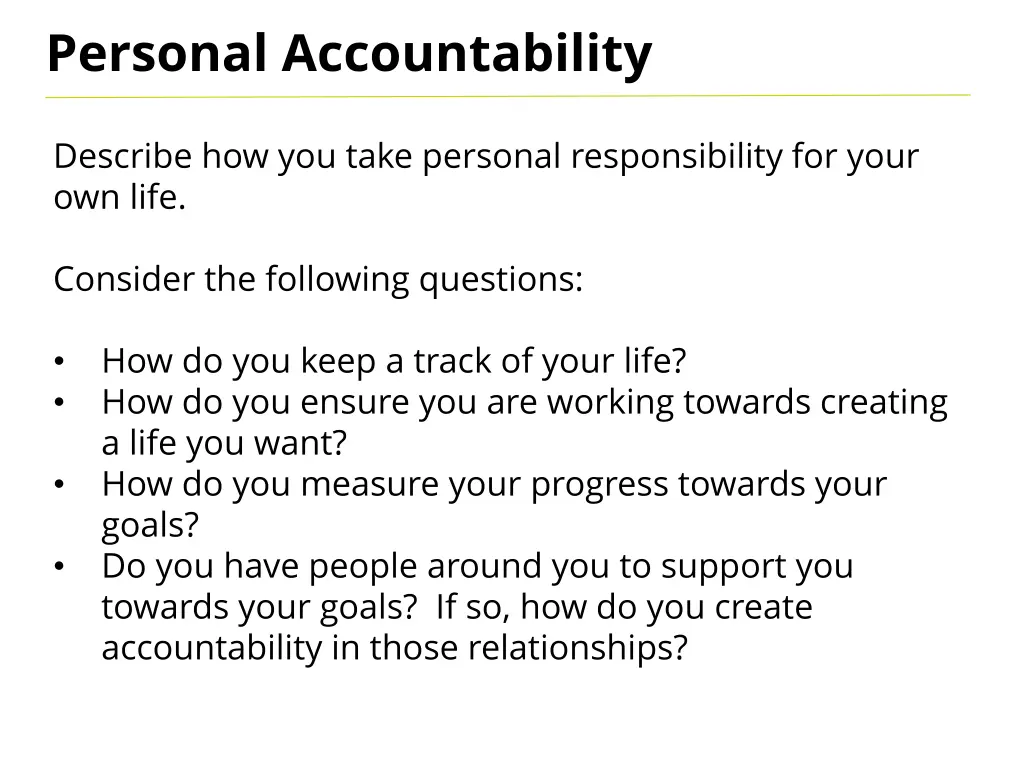 personal accountability 1