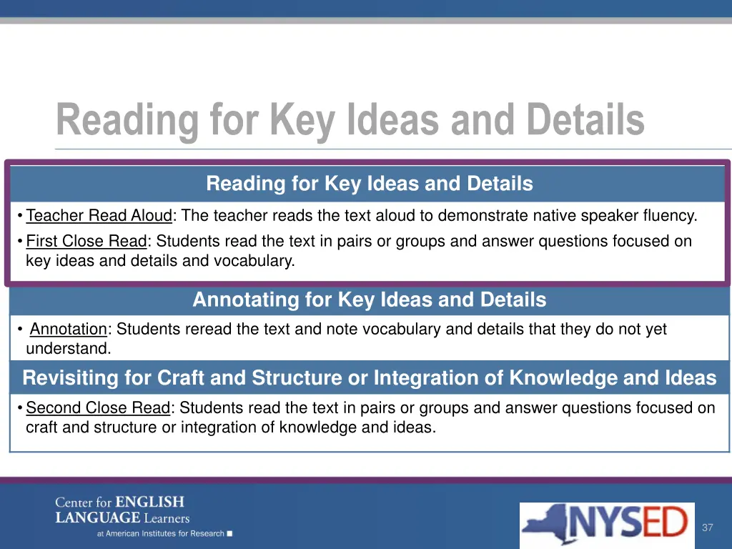 reading for key ideas and details 1