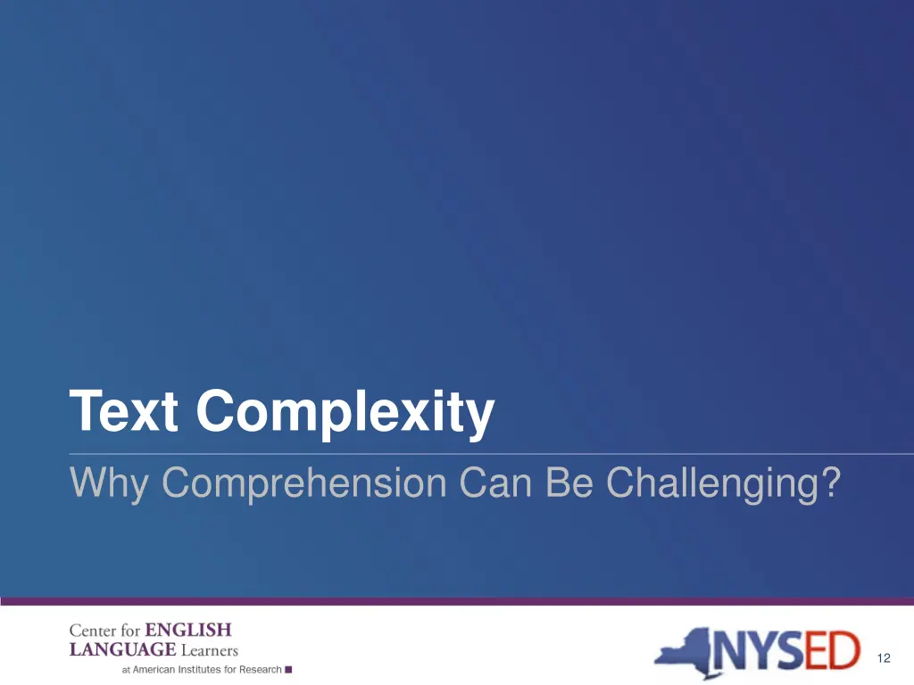 text complexity why comprehension