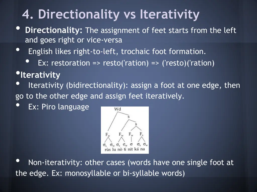 4 directionality vs iterativity directionality