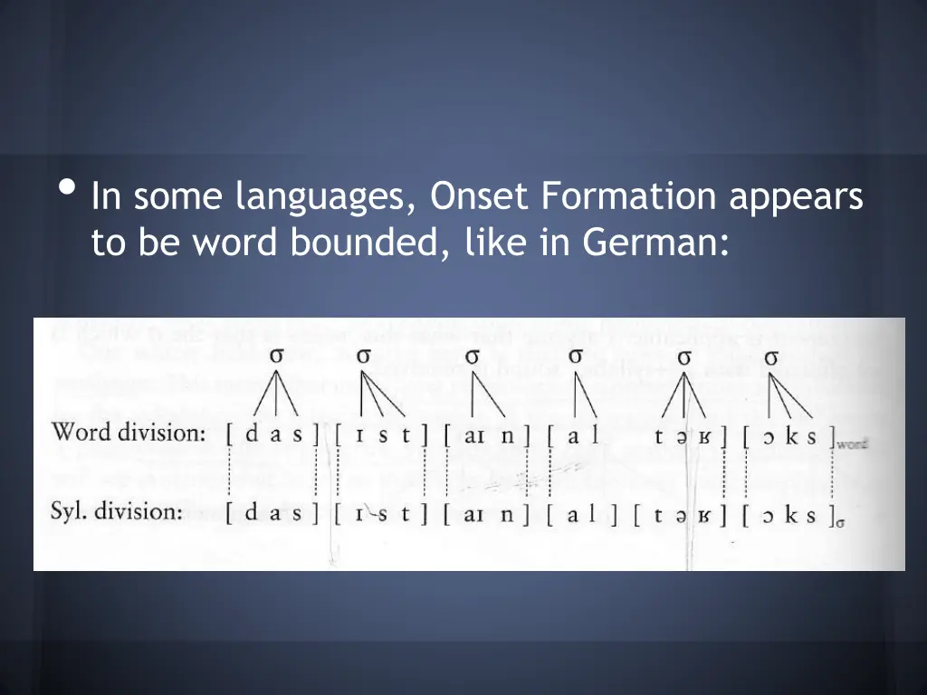 in some languages onset formation appears