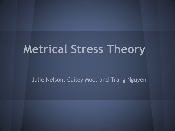 metrical stress theory