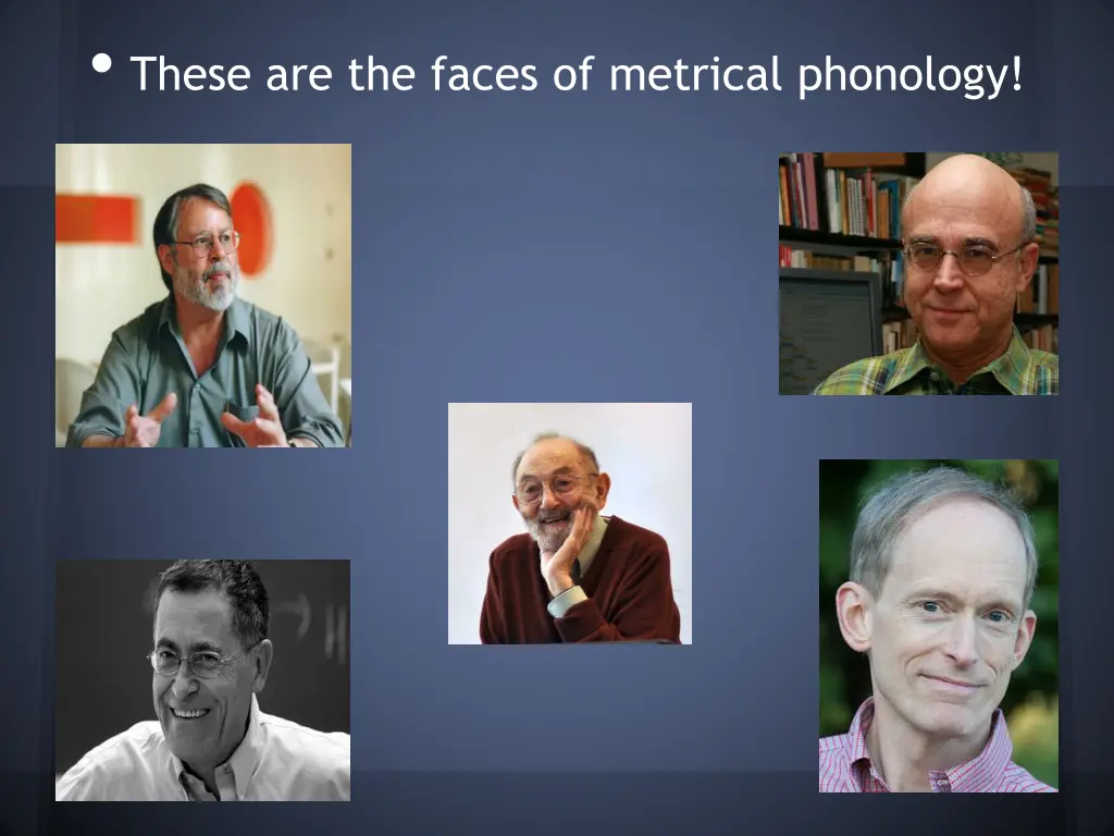 these are the faces of metrical phonology