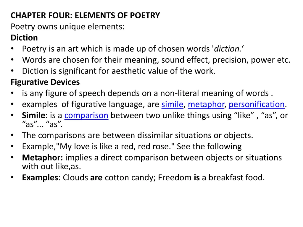 chapter four elements of poetry poetry owns