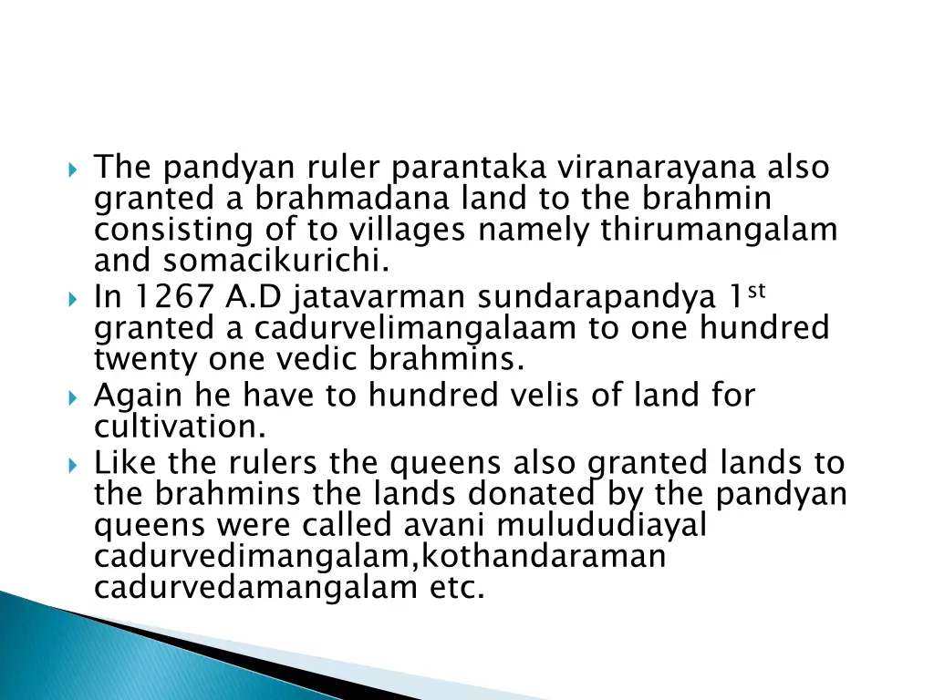 the pandyan ruler parantaka viranarayana also