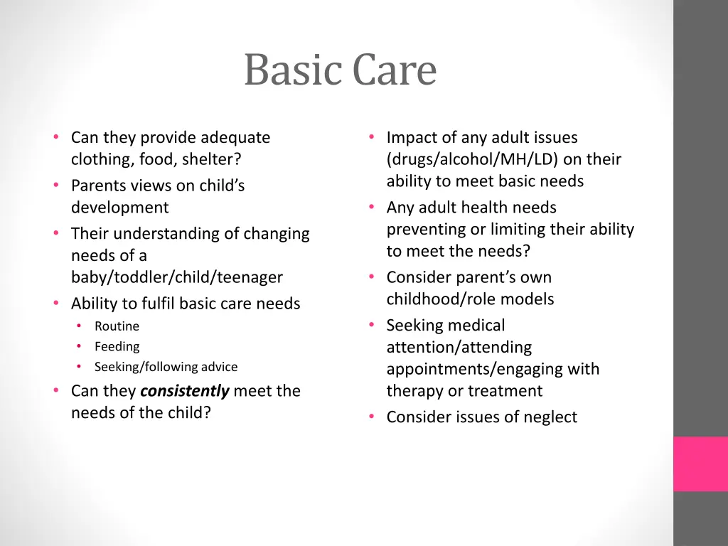 basic care 1