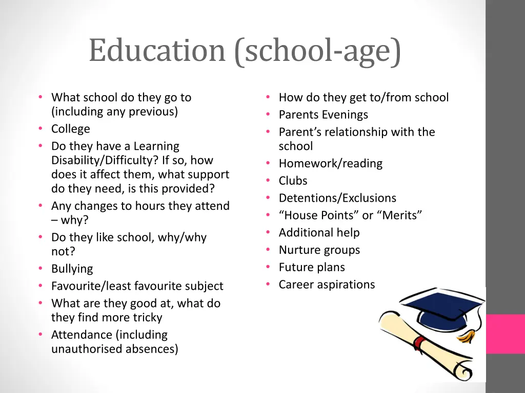 education school age