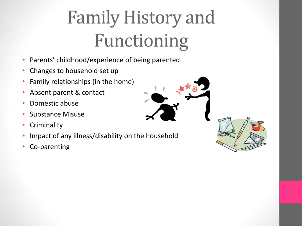 family history and functioning