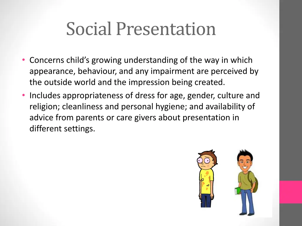 social presentation