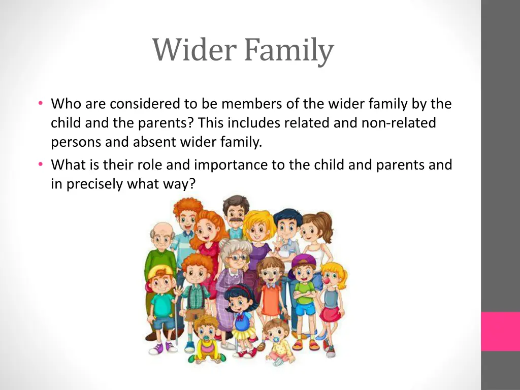 wider family