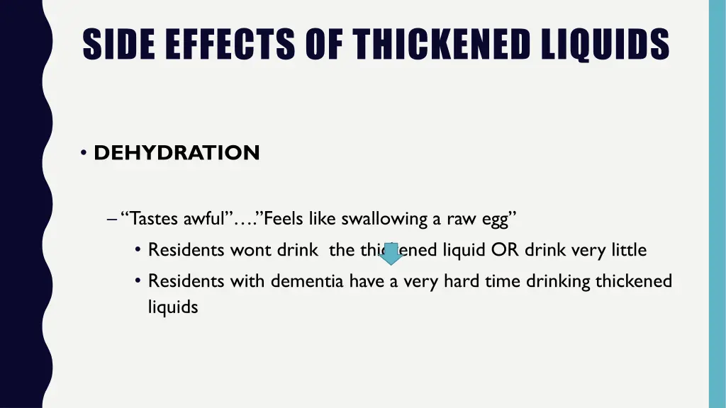 side effects of thickened liquids 1