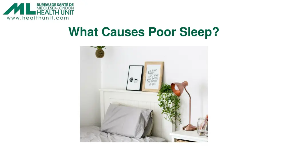 what causes poor sleep