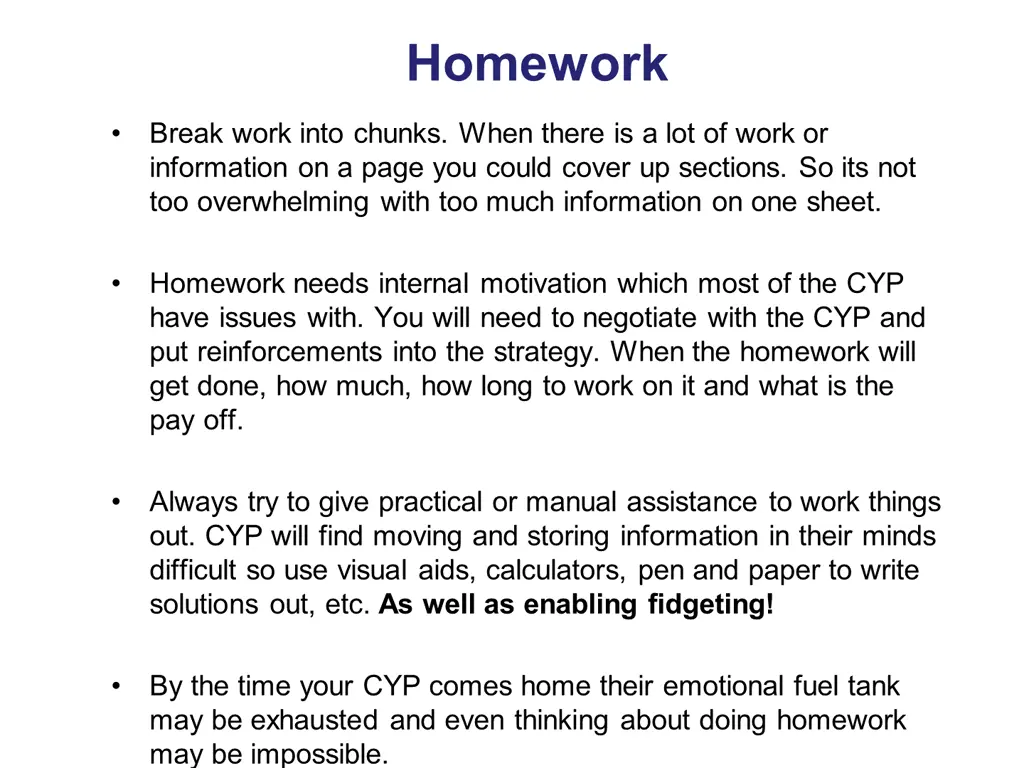 homework