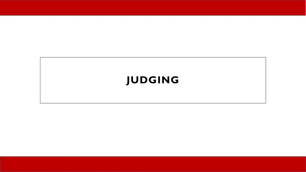 judging