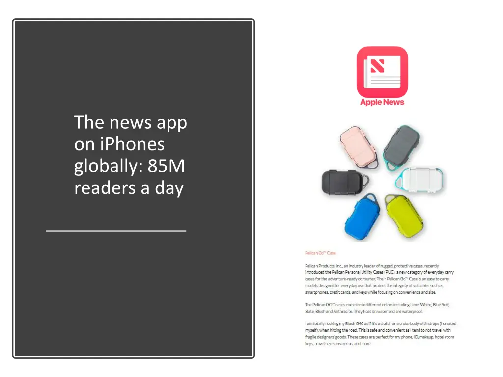 the news app on iphones globally 85m readers a day