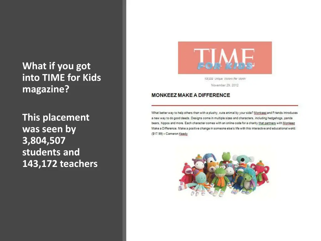 what if you got into time for kids magazine