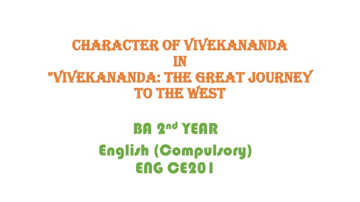 character of vivekananda character of vivekananda