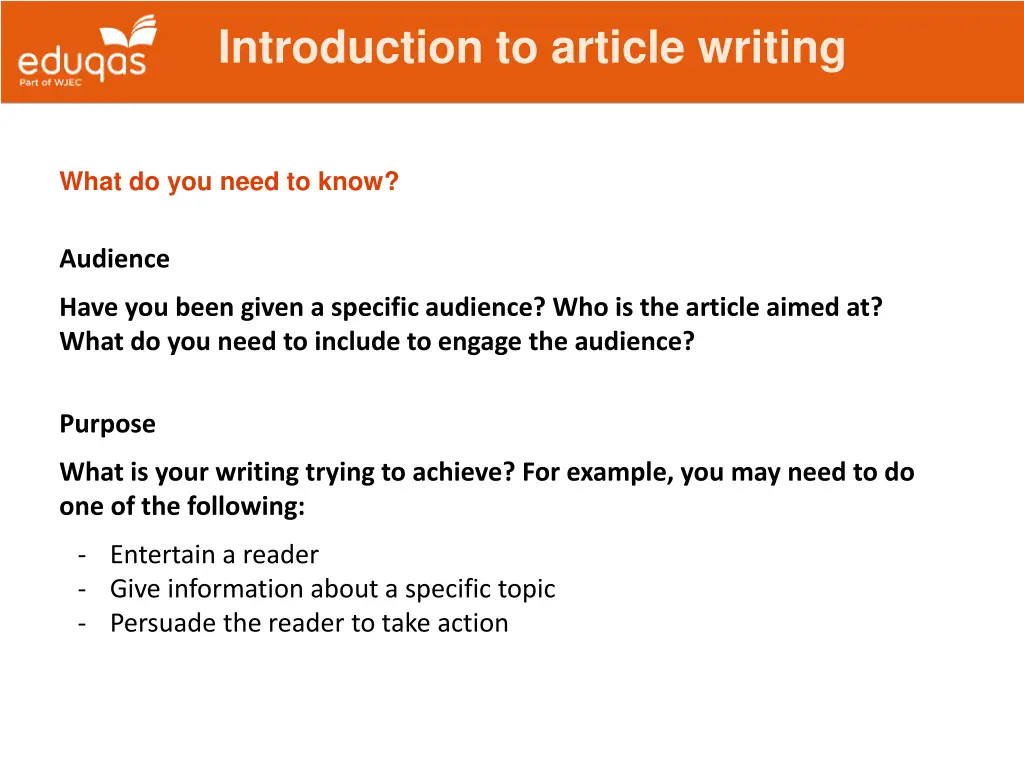 introduction to article writing