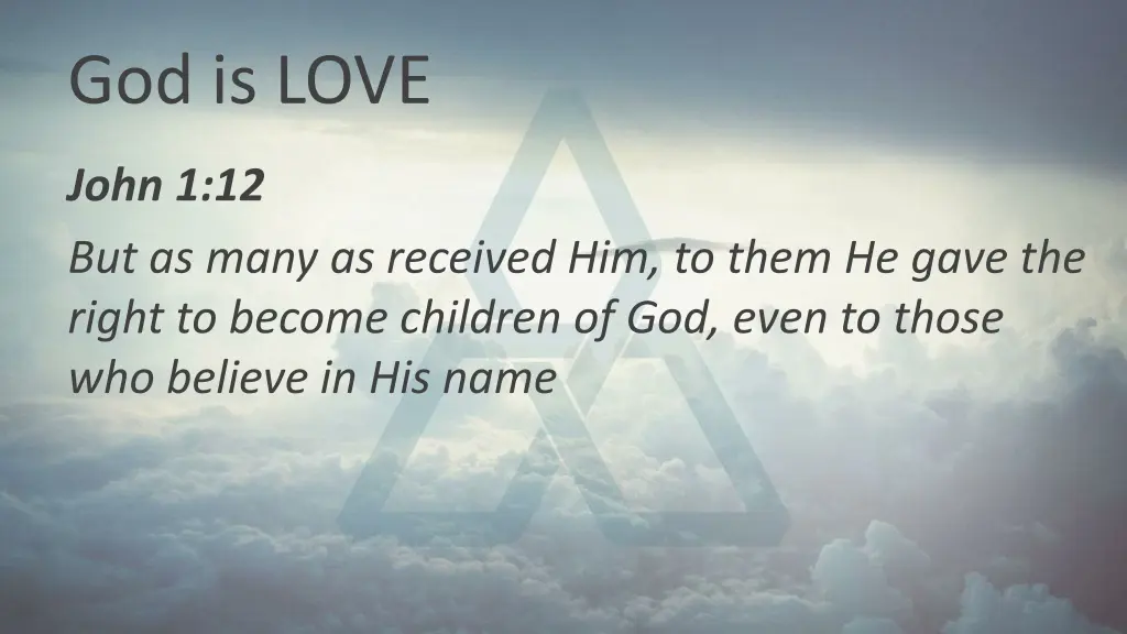 god is love 8