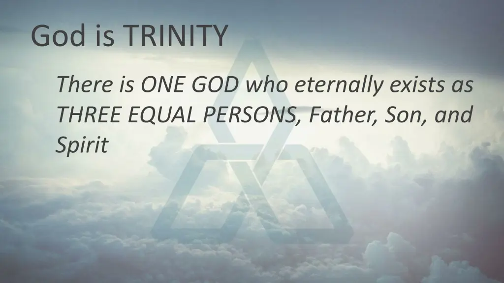 god is trinity