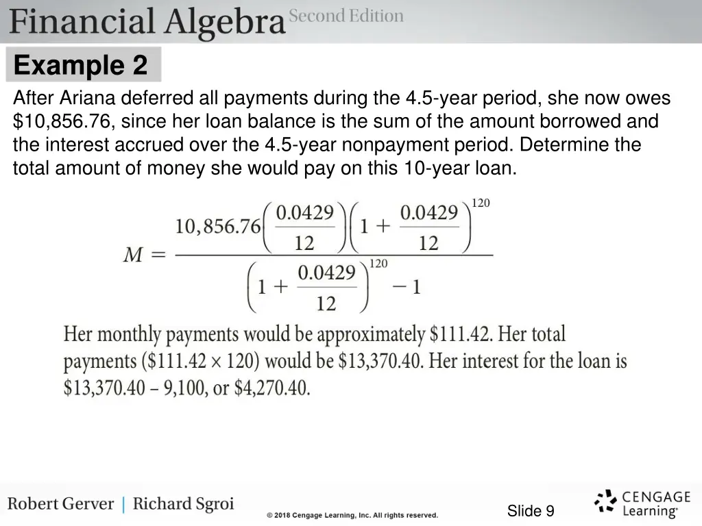 example 2 after ariana deferred all payments 2