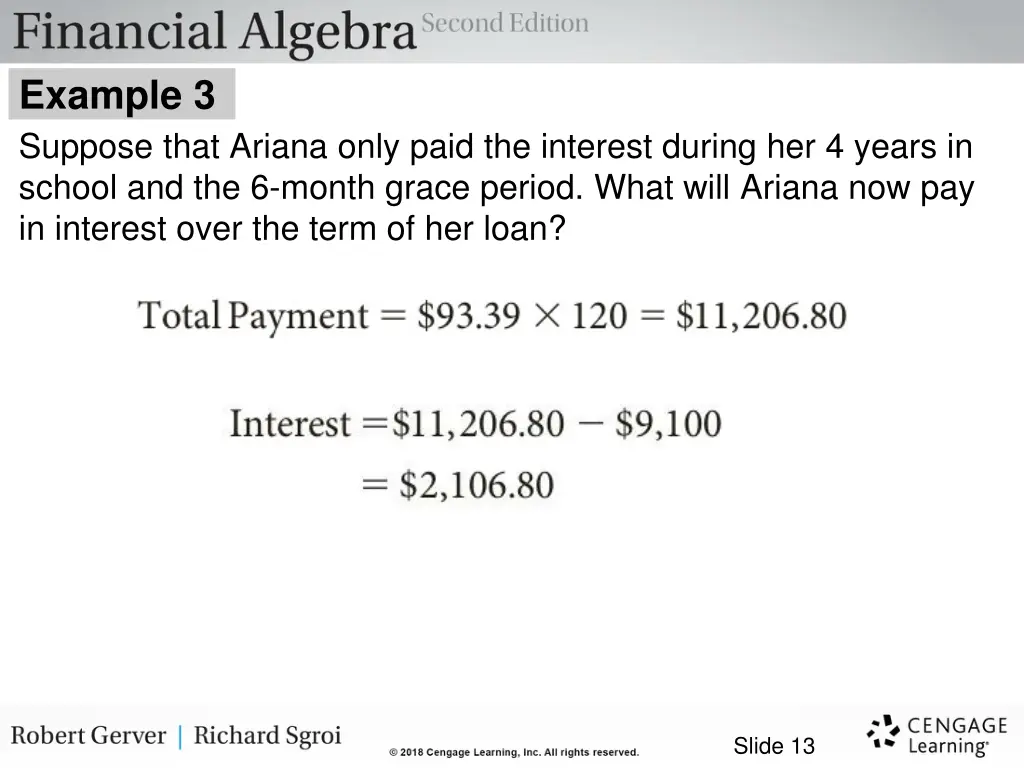 example 3 suppose that ariana only paid 3