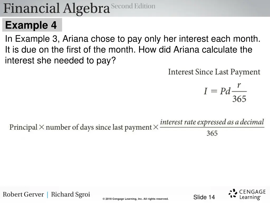 example 4 in example 3 ariana chose to pay only