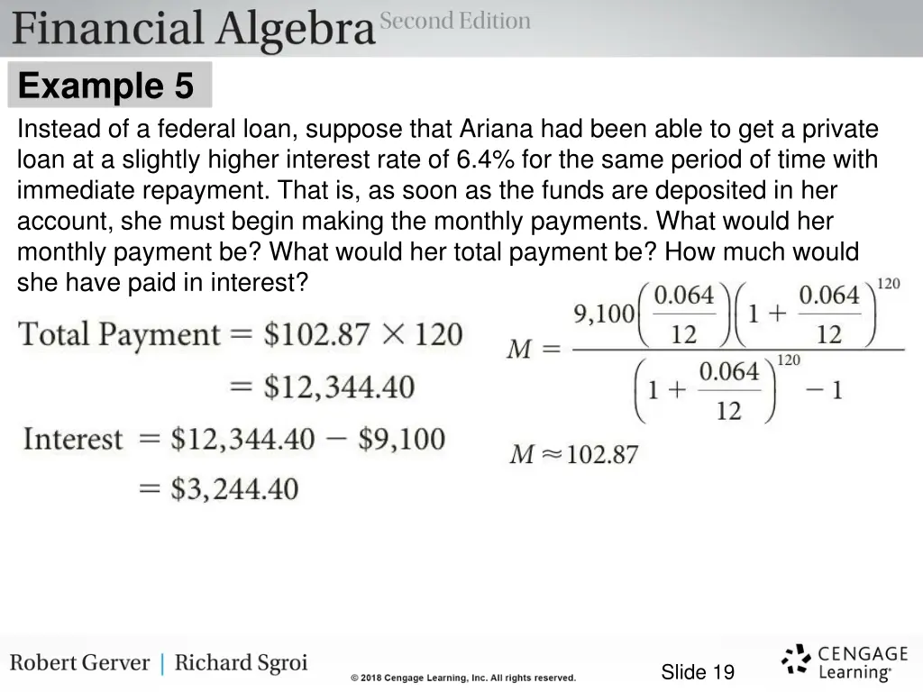 example 5 instead of a federal loan suppose that 3