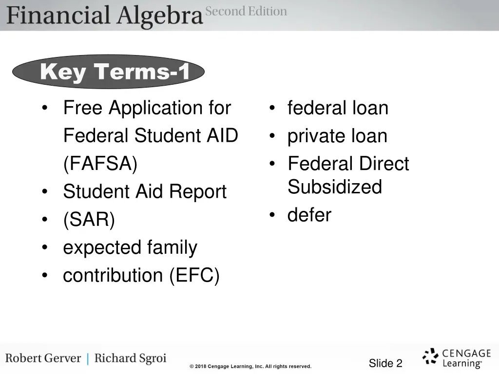 key terms 1 free application for federal student